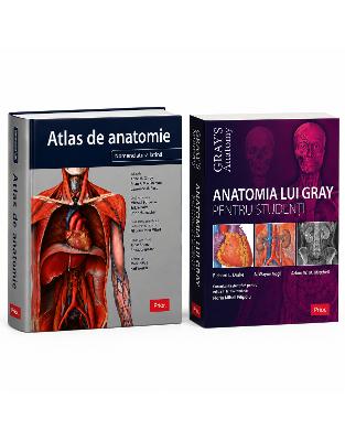 Pachet Anatomia lui Gray pentru studenti + Atlas de anatomie Nomenclatura latina