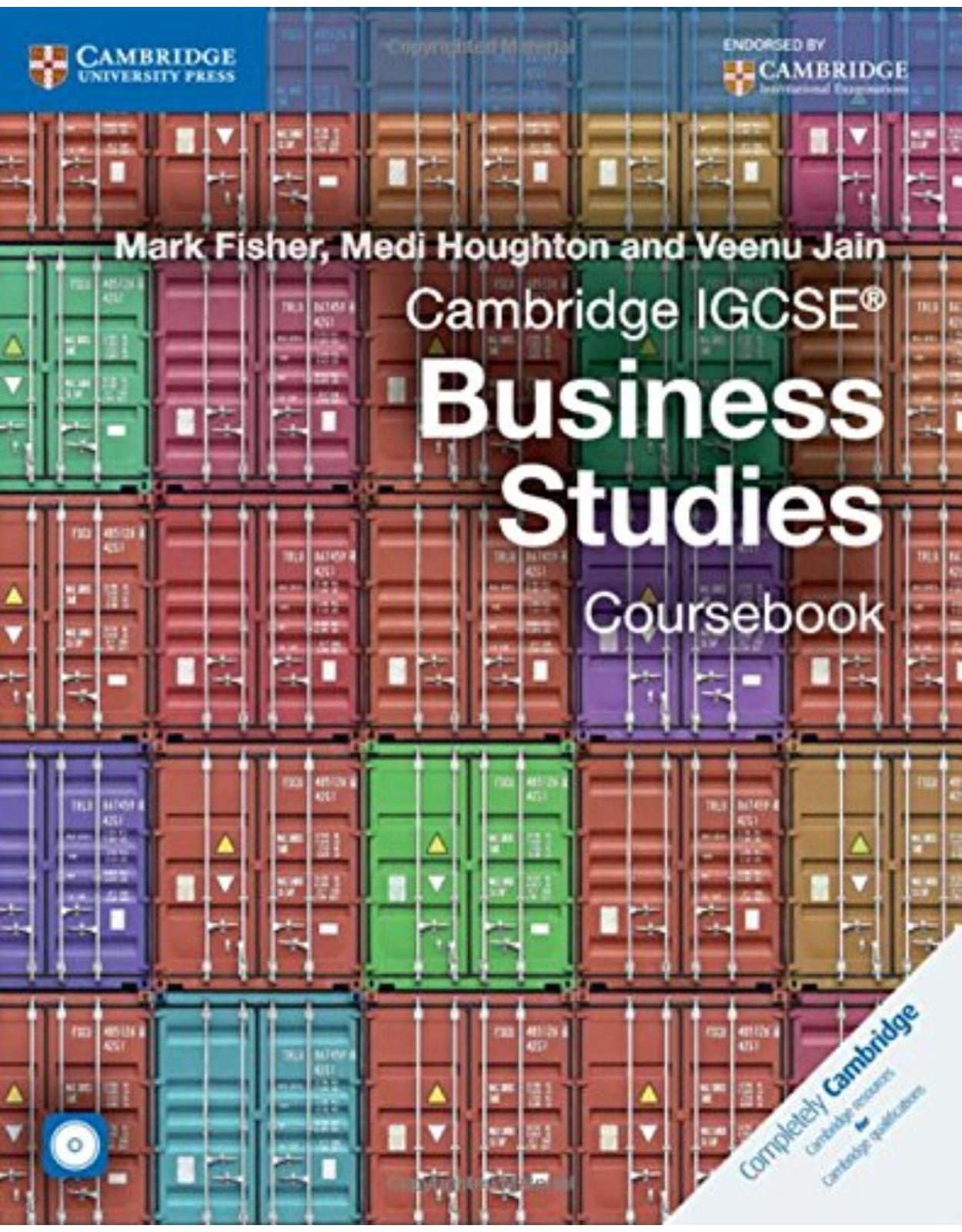 Cambridge IGCSE® Business Studies Coursebook with CD-ROM 