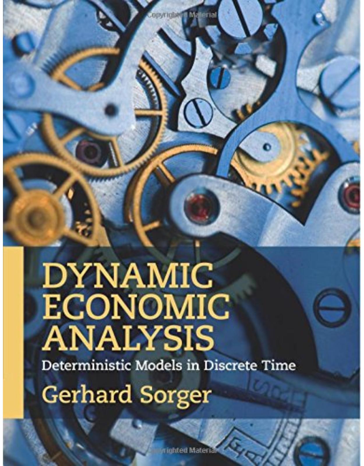 Dynamic Economic Analysis: Deterministic Models in Discrete Time