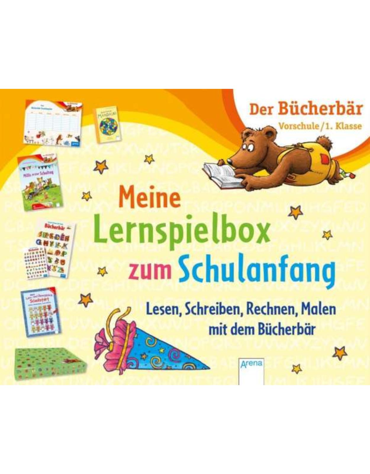 Meine Lernspielbox zum Schulanfang: Lesen, Schreiben, Rechnen, Malen mit dem Bücherbär