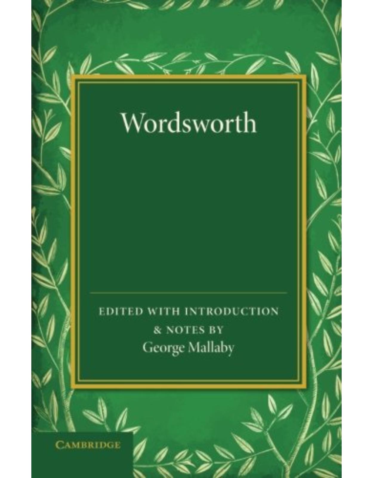Wordsworth: Extracts from 'The Prelude', with Other Poems 