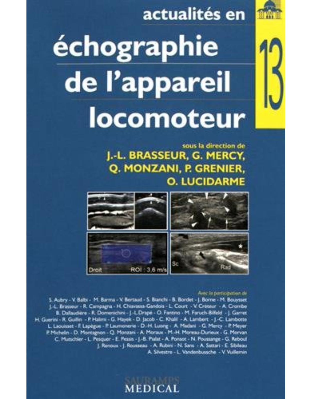 ACTUALITES EN ECHOGRAPHIE DE L'APPAREIL LOCOMOTEUR T13