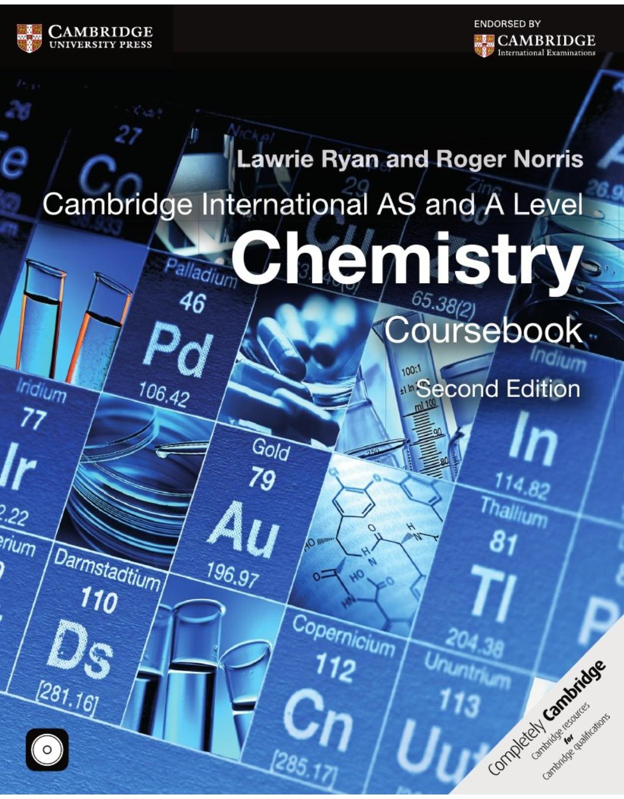 Cambridge International AS and A Level Chemistry Coursebook with CD-ROM (Cambridge International Examinations) 
