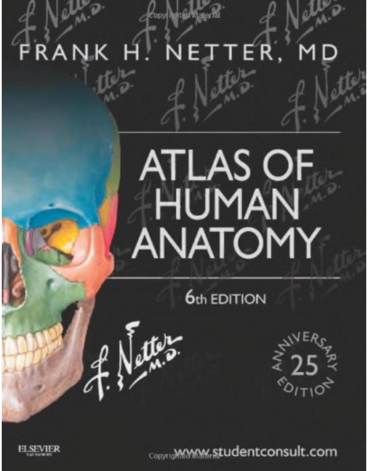 Netter Atlas of Human Anatomy: Including StudentConsult Interactive Ancillaries and Guides, 6e