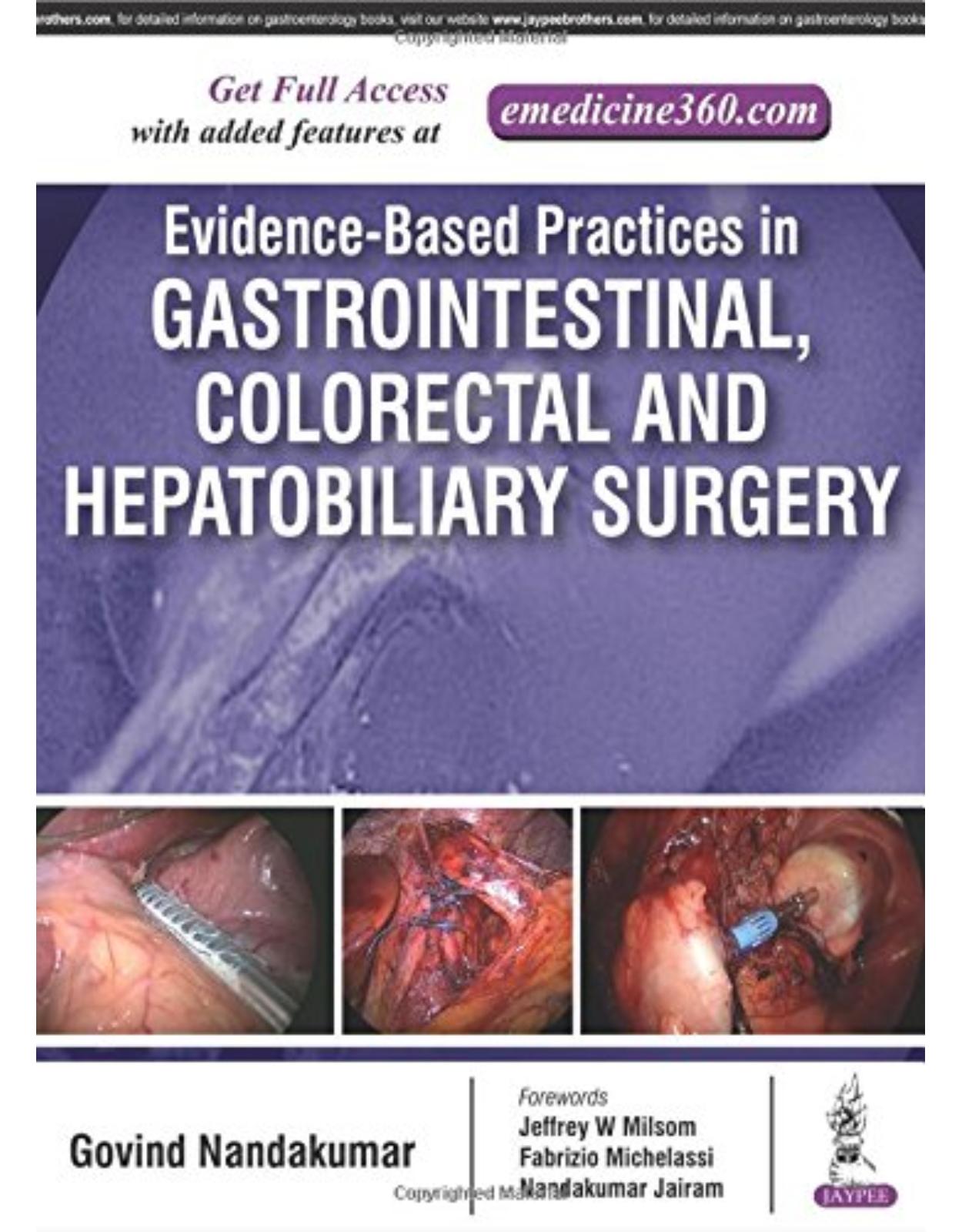 Evidence Based Practices in Gastrointestinal & Hepatobiliary Surgery