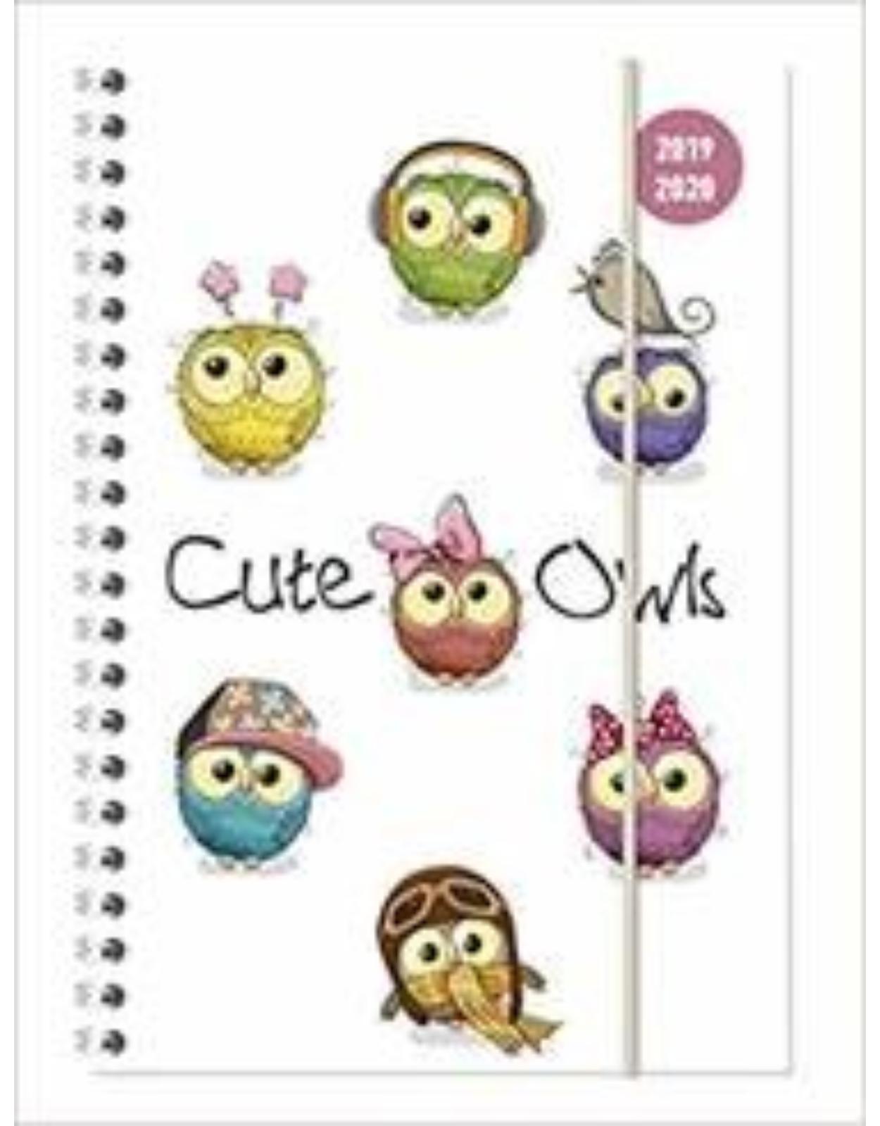 Collegetimer A5 Cute Owls Ringbuch