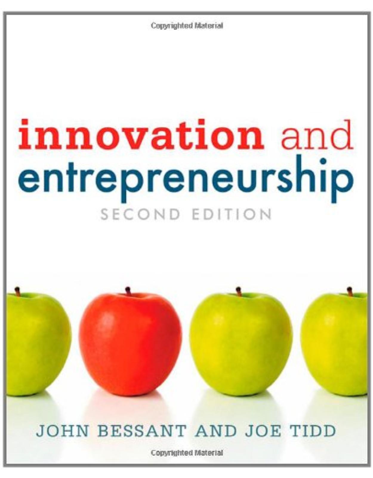 Innovation and Entrepreneurship