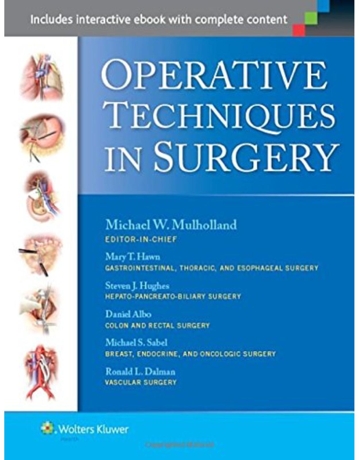 Operative Techniques in Surgery 