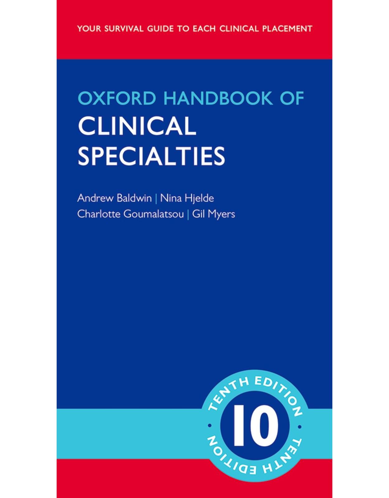 Oxford Handbook of Clinical Specialties 10/e