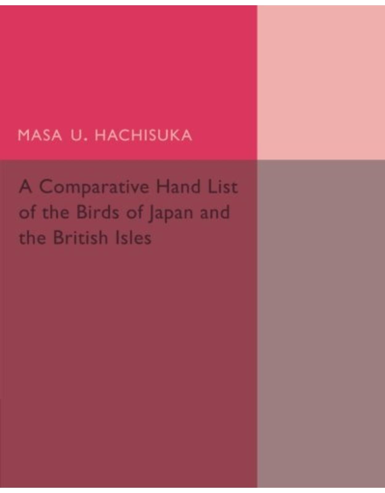 A Comparative Hand List of the Birds of Japan and the British Islesc