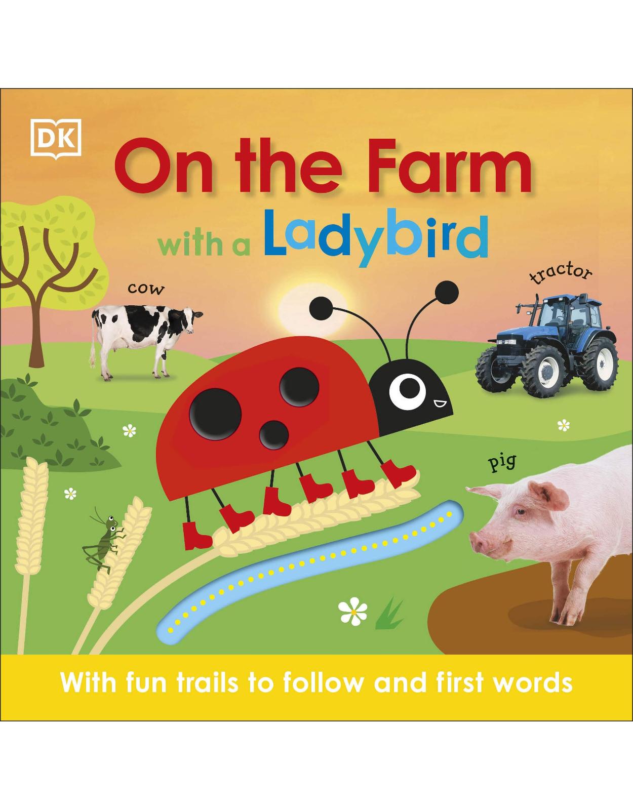 On the Farm with a Ladybird: With fun trails to follow and first words 
