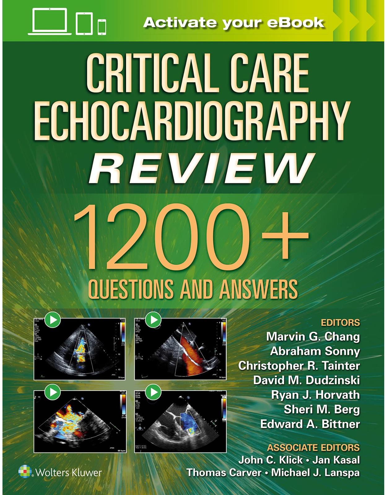 Critical Care Echocardiography Review: 1200+ Questions and Answers: Print + Digital Version with Multimedia