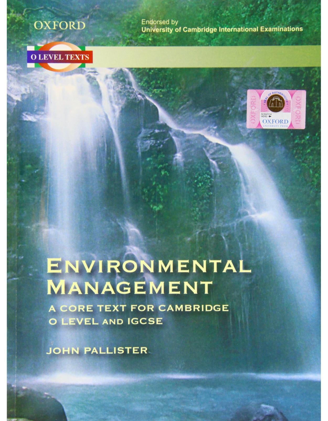 Environmental Management: A Core Text for O Level and IGCSE