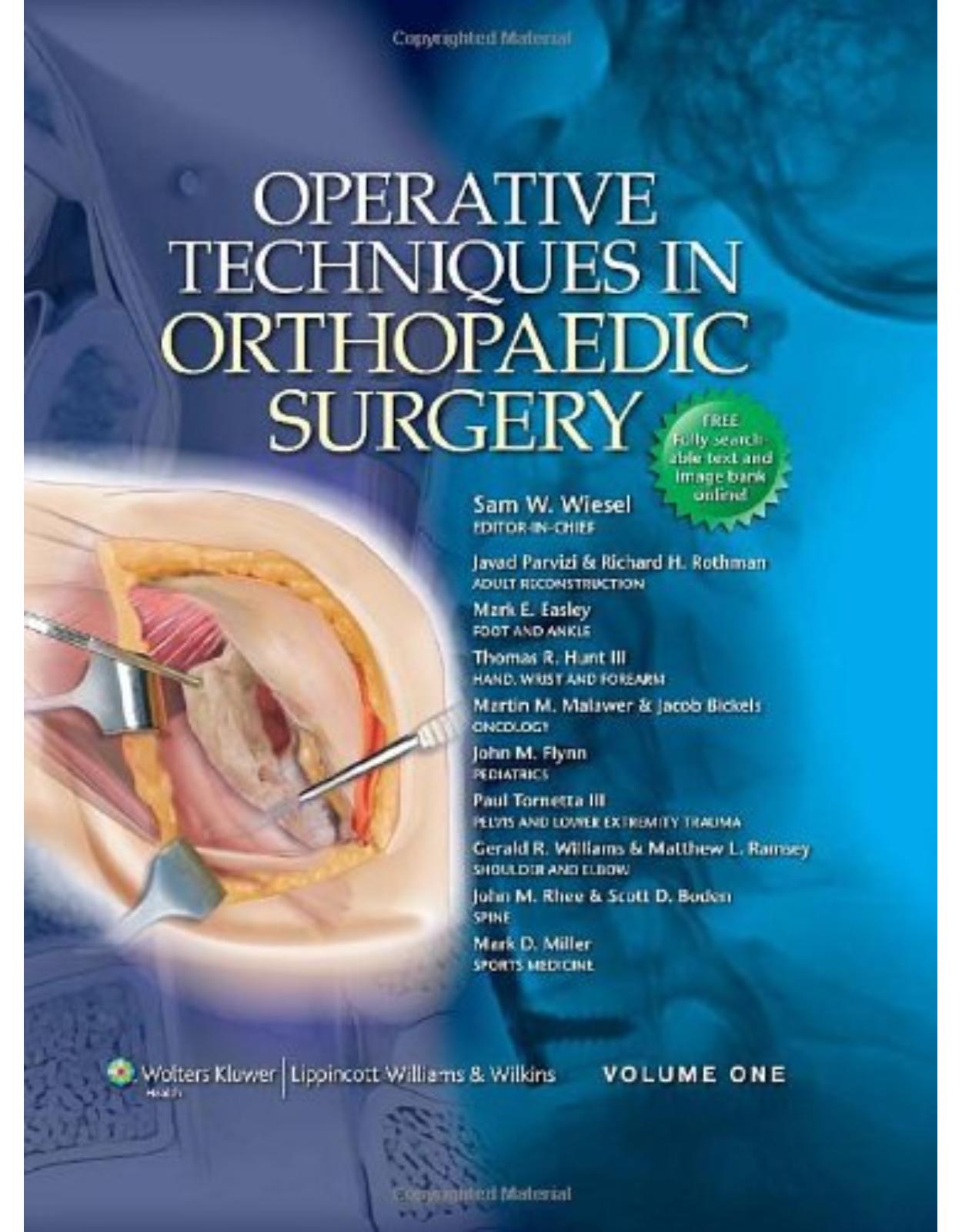 Operative Techniques in Orthopaedic Surgery (4 Volume Set)