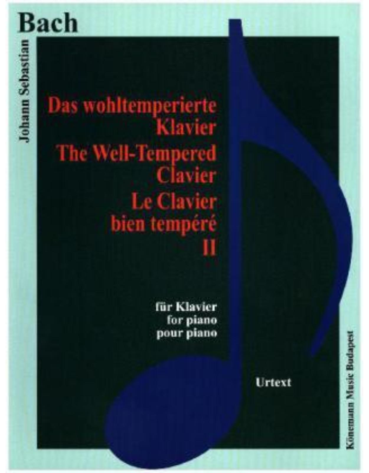 Bach, Das wohltemperierte Klavier II 