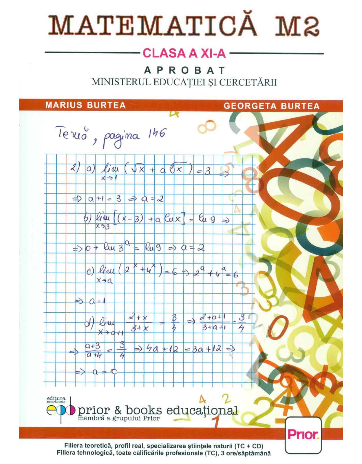 Matematica M2. Manual pentru clasa a XI-a