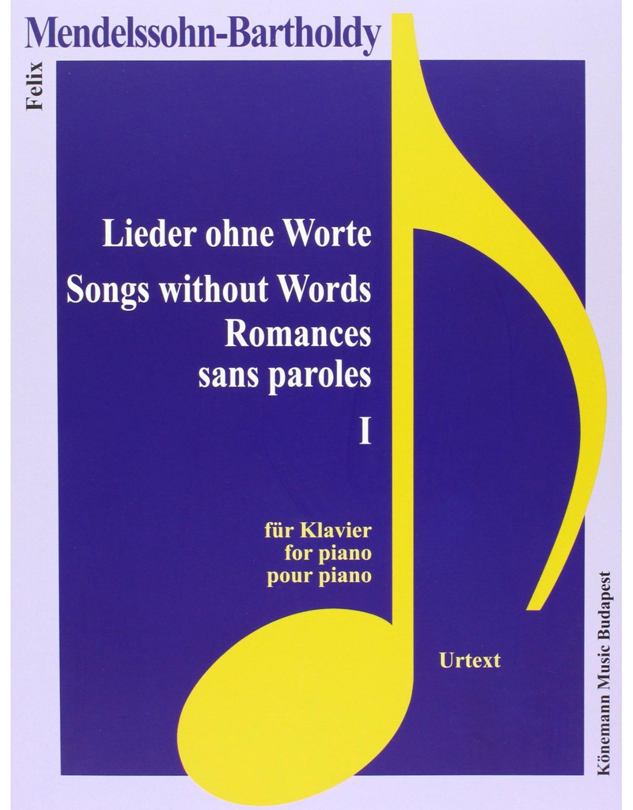 Mendelssohn-Bartholdy, Lieder ohne Worte I 