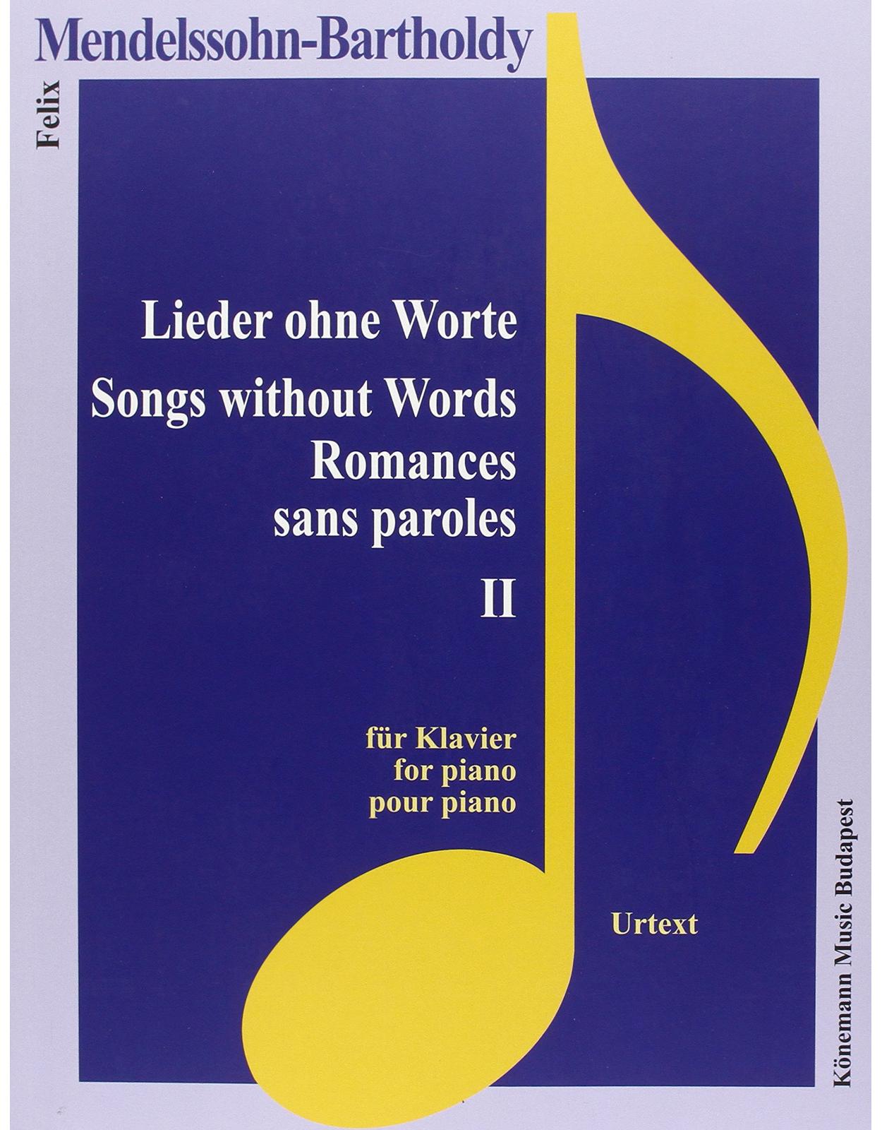 Mendelssohn-Bartholdy, Lieder ohne Worte II