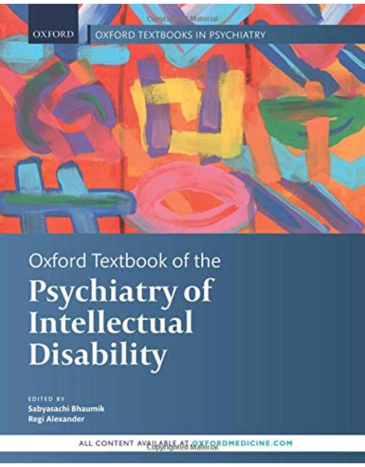 Oxford Textbook of the Psychiatry of Intellectual Disability