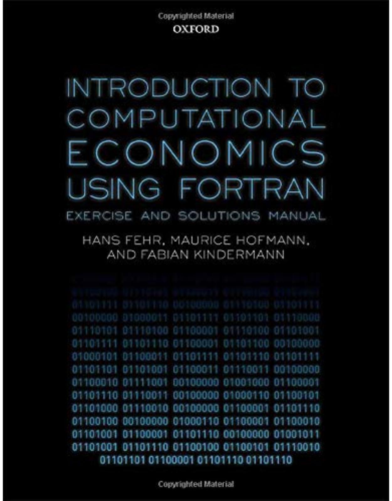 Introduction to Computational Economics Using Fortran