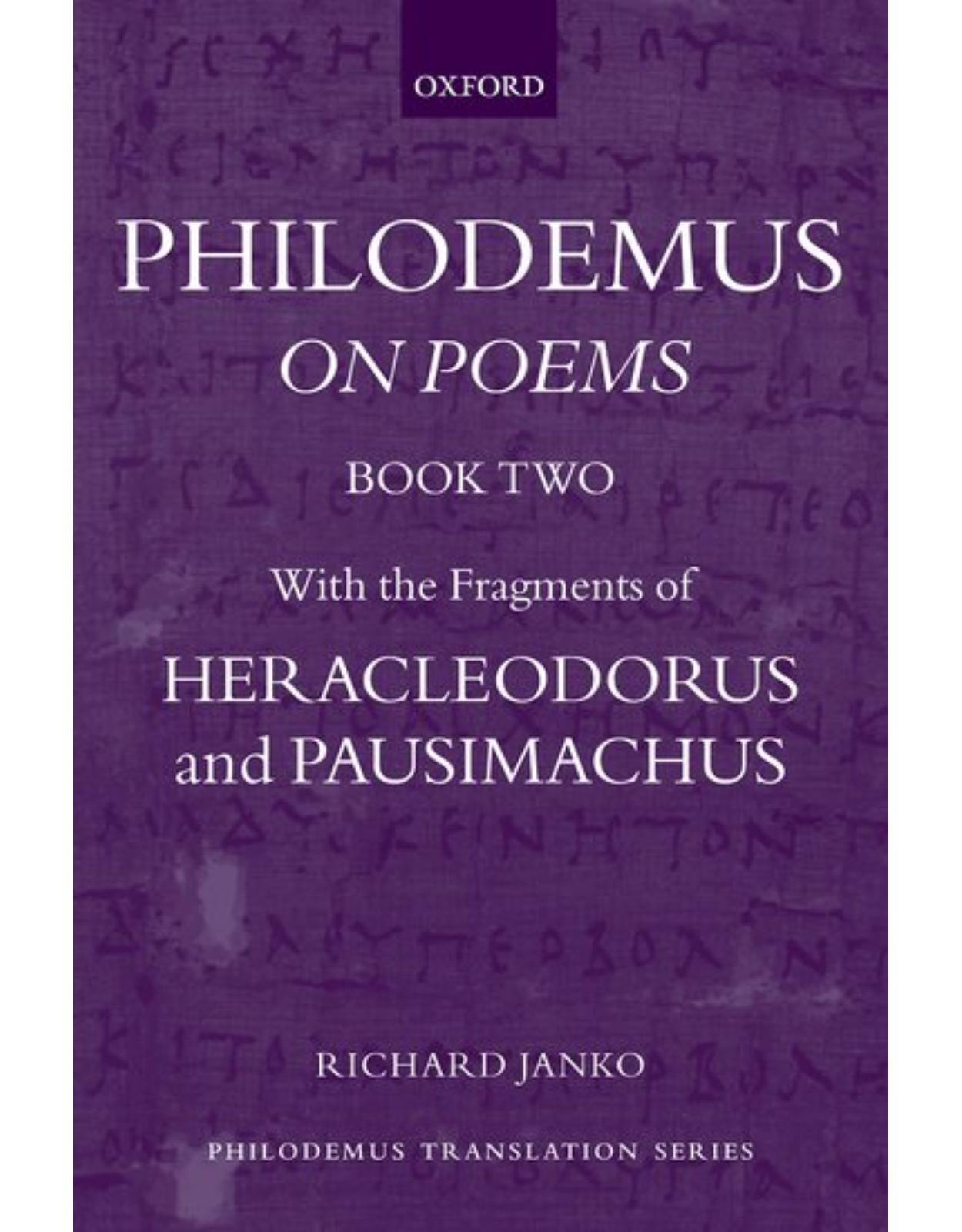 Philodemus: On Poems, Book 2