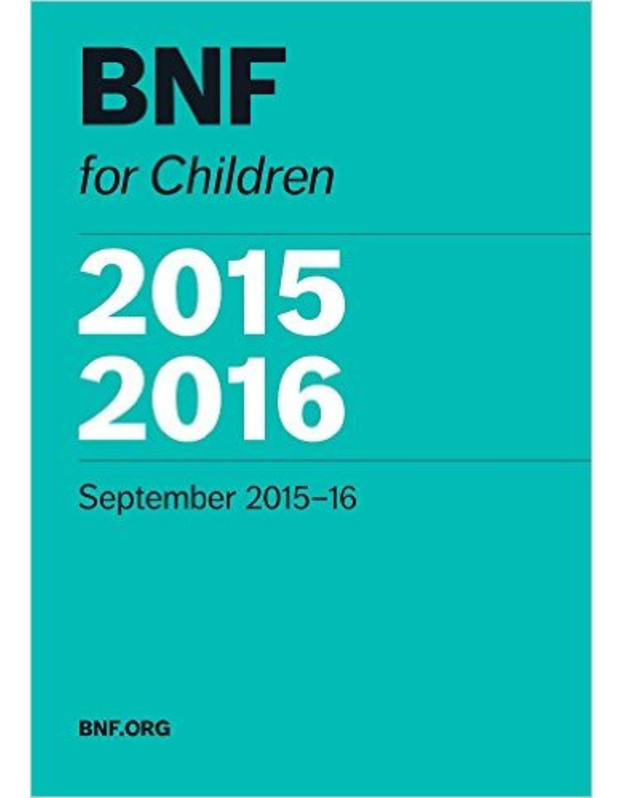 British National Formulary for Children 2015-2016 1st Edition