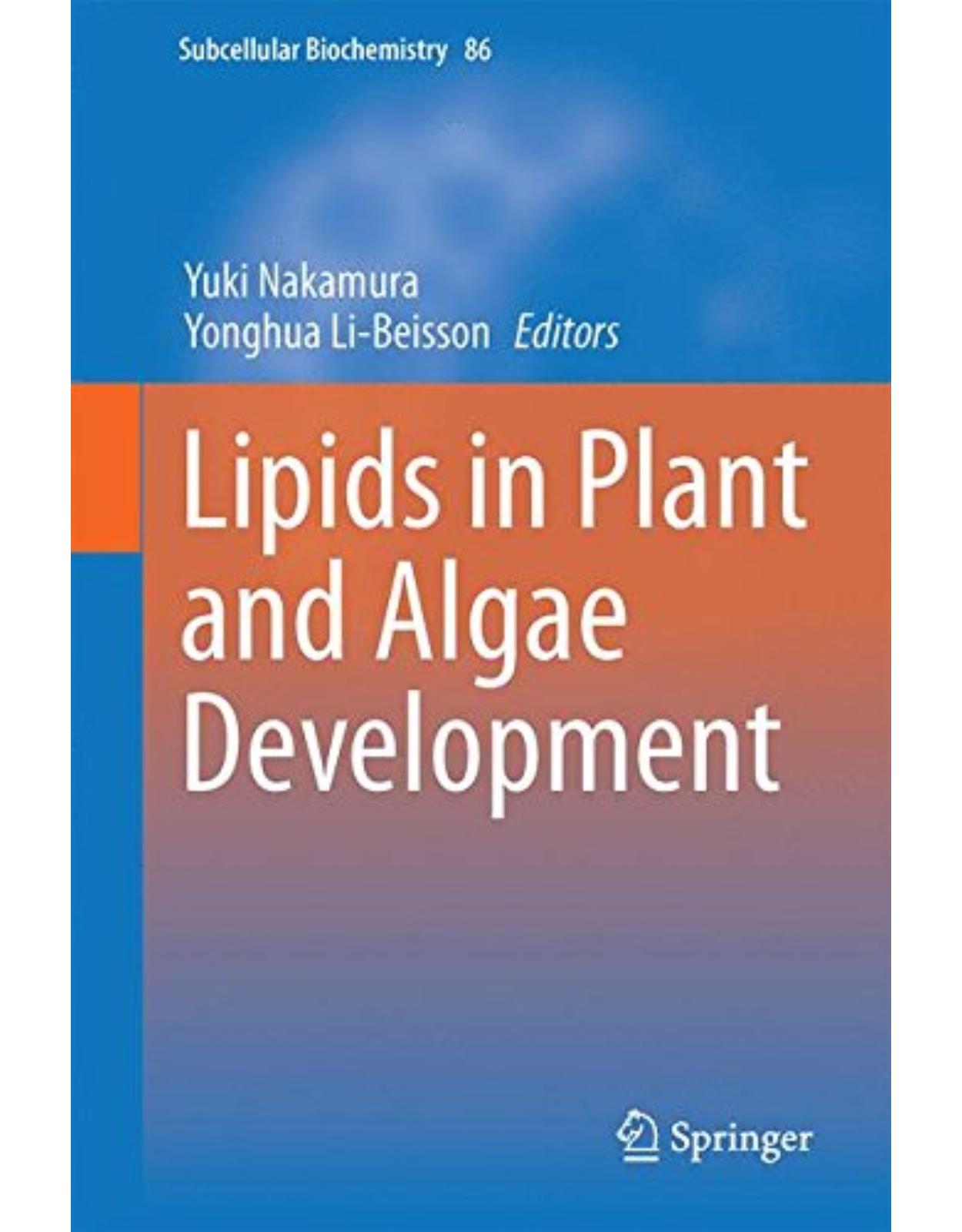 Lipids in Plant and Algae Development