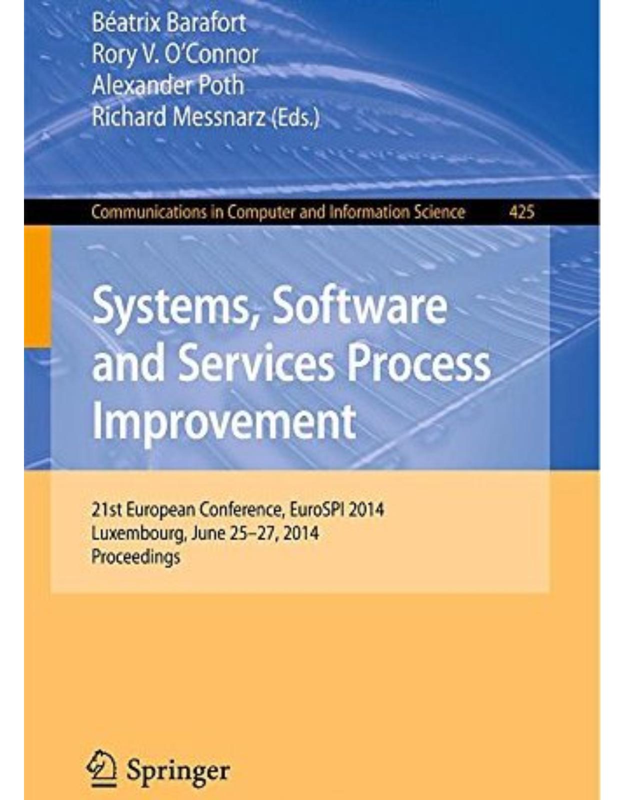 Systems, Software and Services Process Improvement