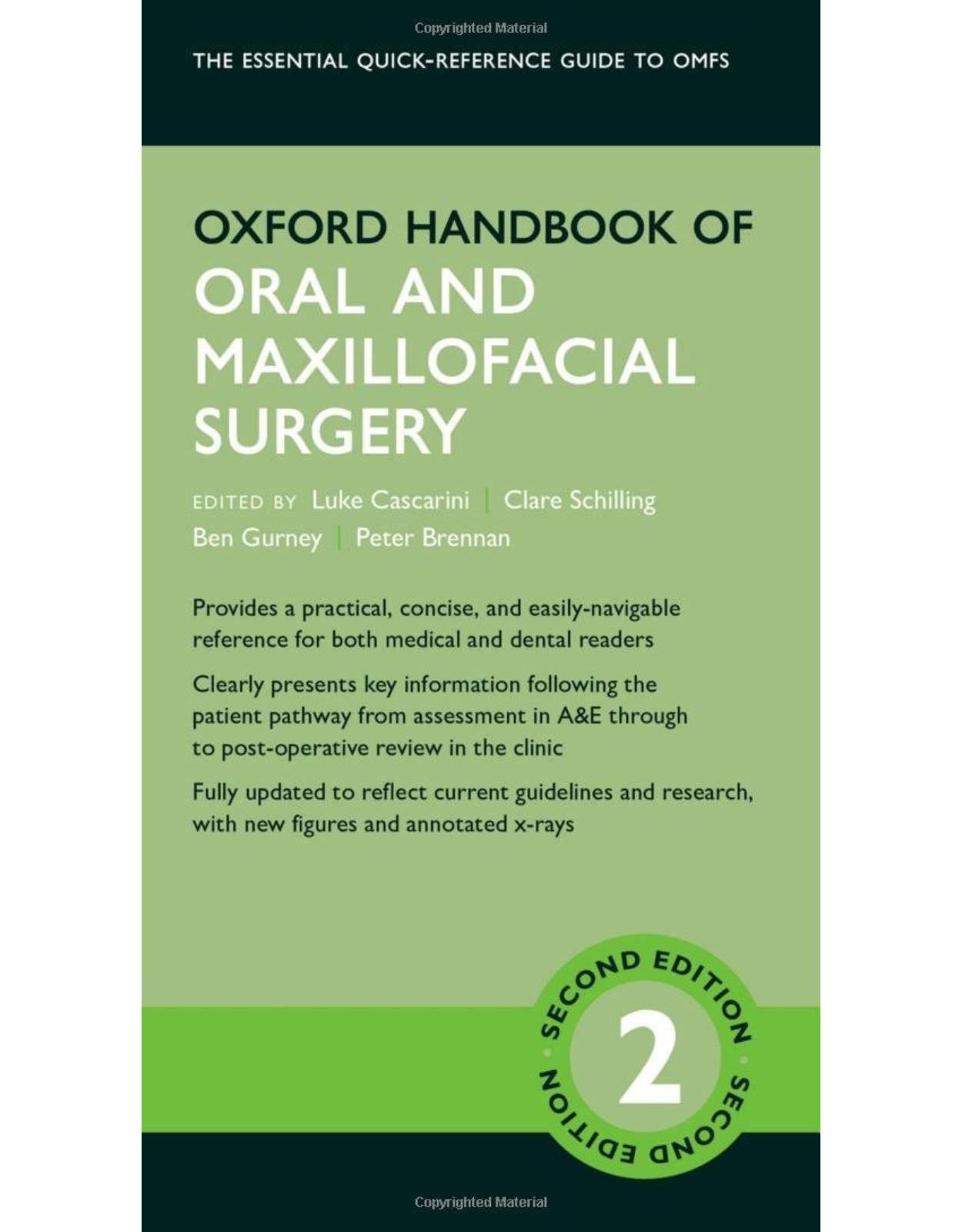 Oxford Handbook of Oral and Maxillofacial Surgery (Oxford Medical Handbooks)