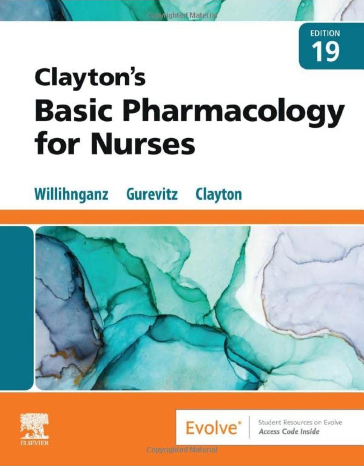 Clayton’s Basic Pharmacology for Nurses 19 edition