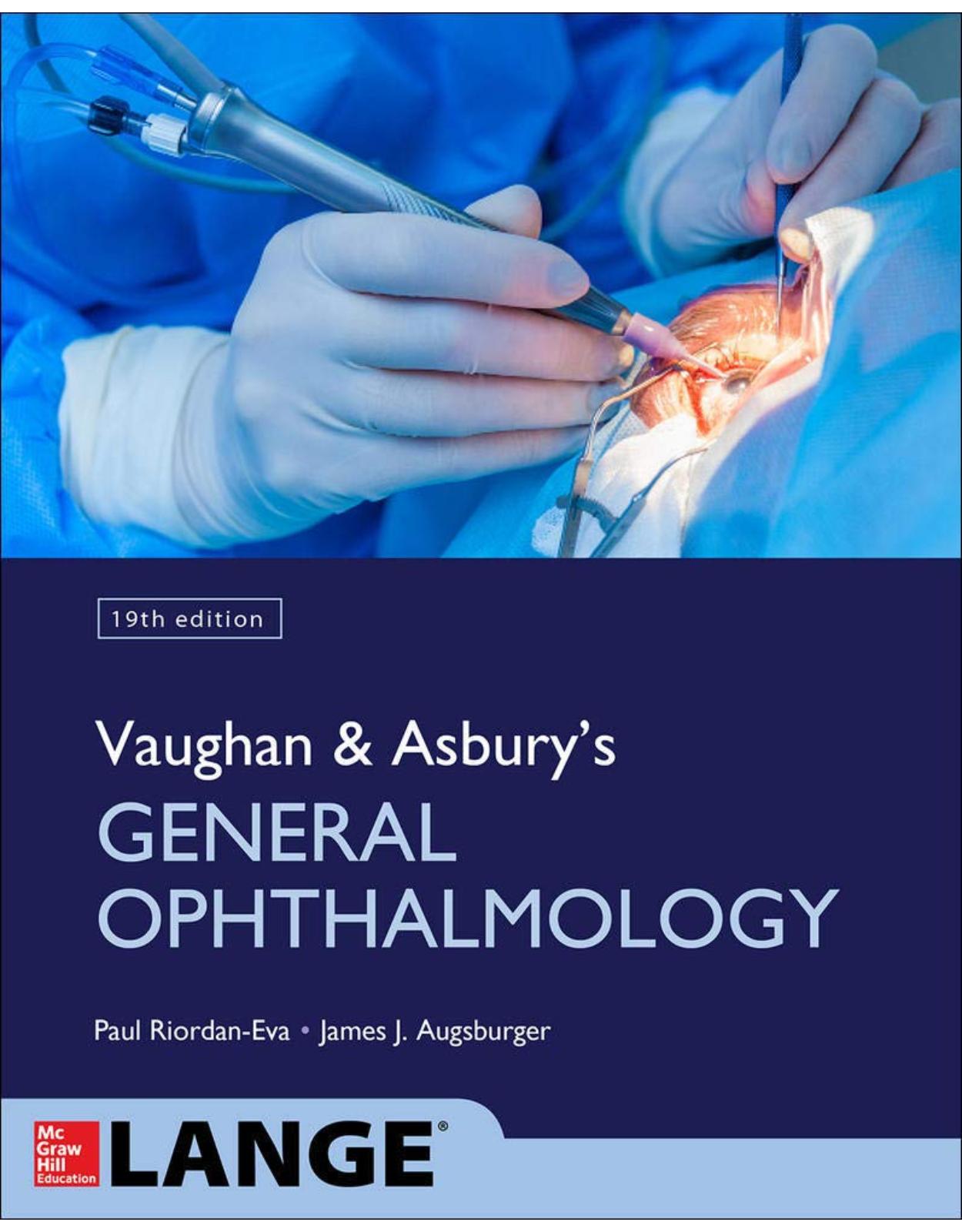 Vaughan & Asbury’s General Ophthalmology, 19th Edition
