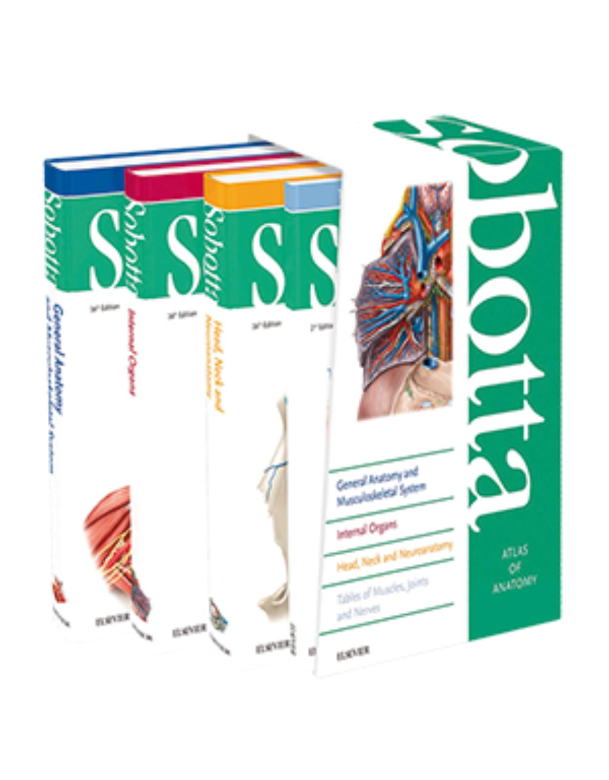 Sobotta atlas de anatomie. Sobotta atlas of anatomy, Package, 16th ed., English/Latin