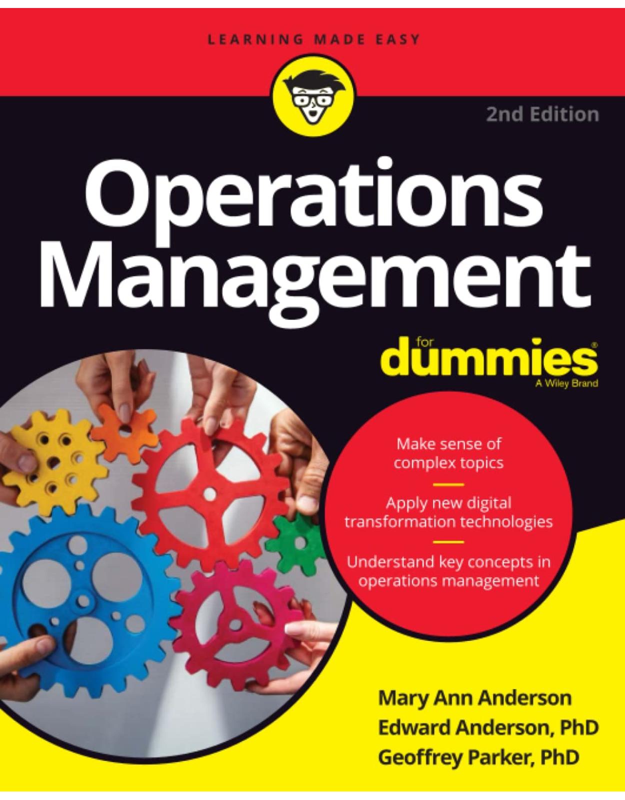 Operations Management For Dummies 