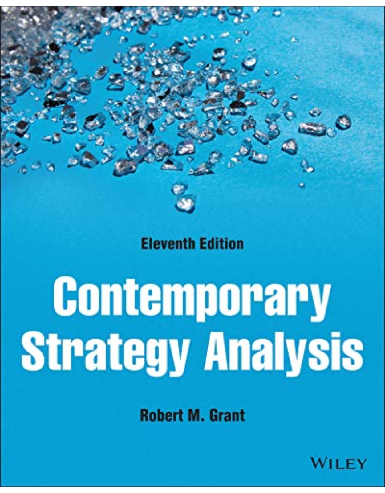 Contemporary Strategy Analysis 11th Edition 