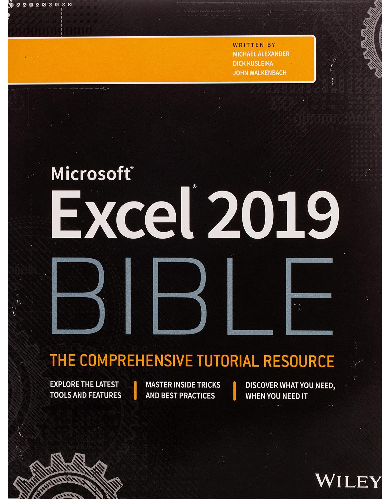 Excel 2019 Bible 