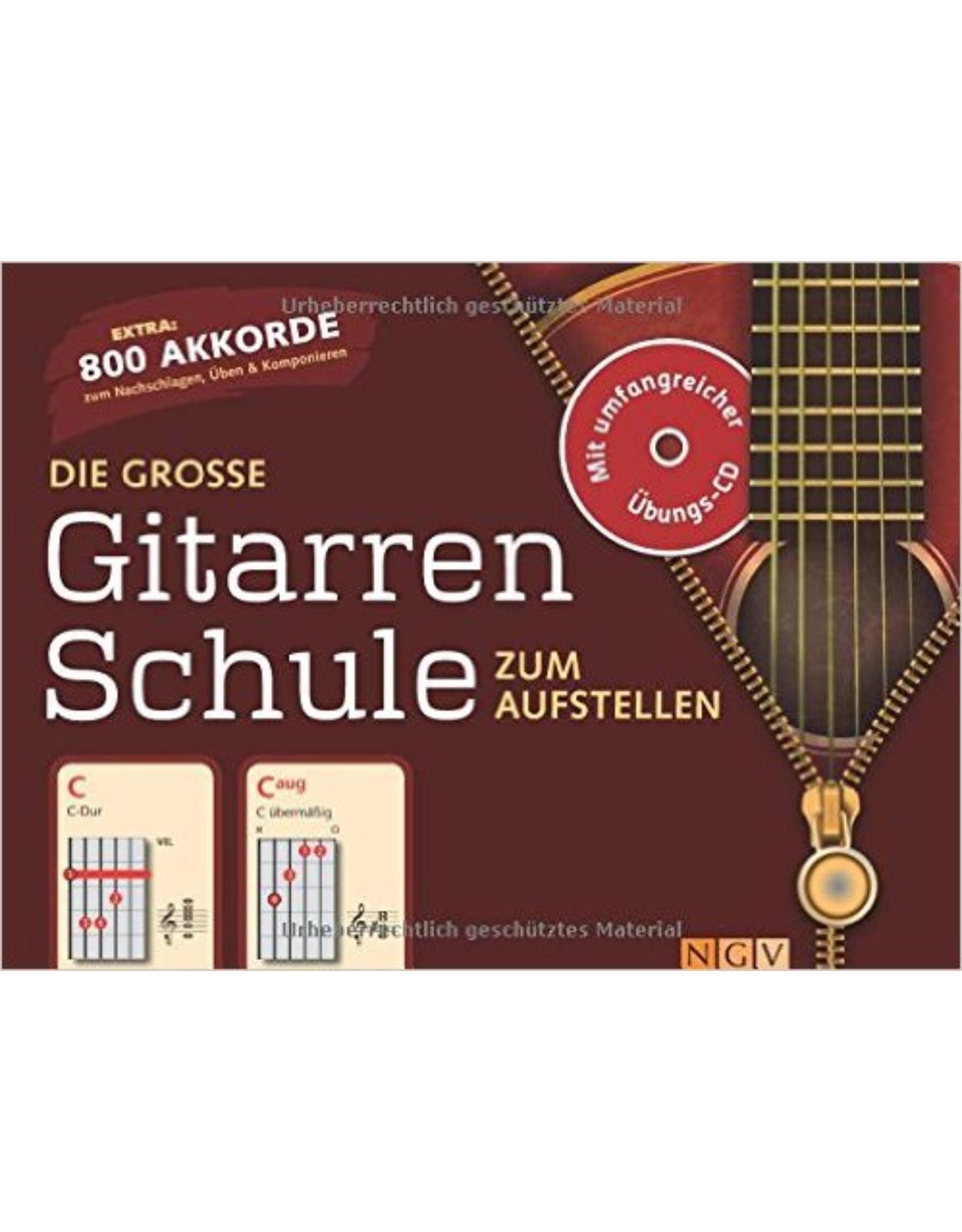 Die große Gitarrenschule mit CD: 800 Akkorde zum Nachschlagen, Üben & Komponieren