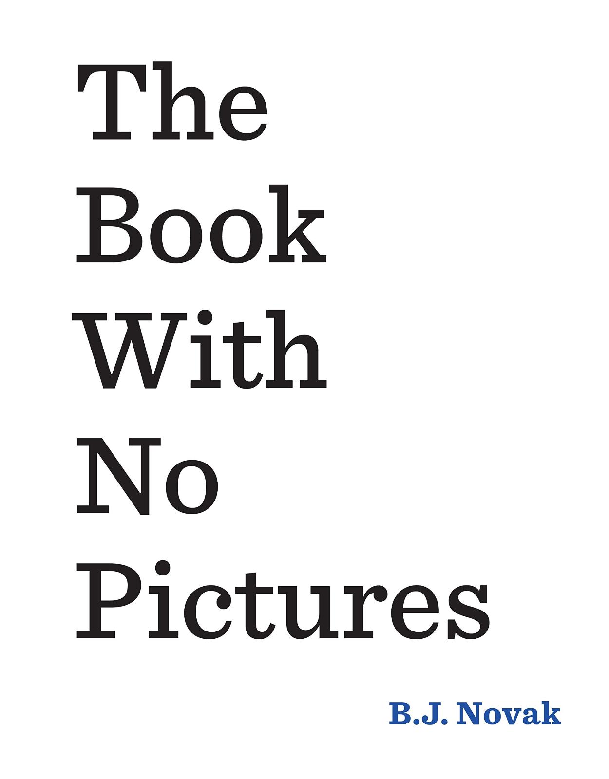 The Book With No Pictures 