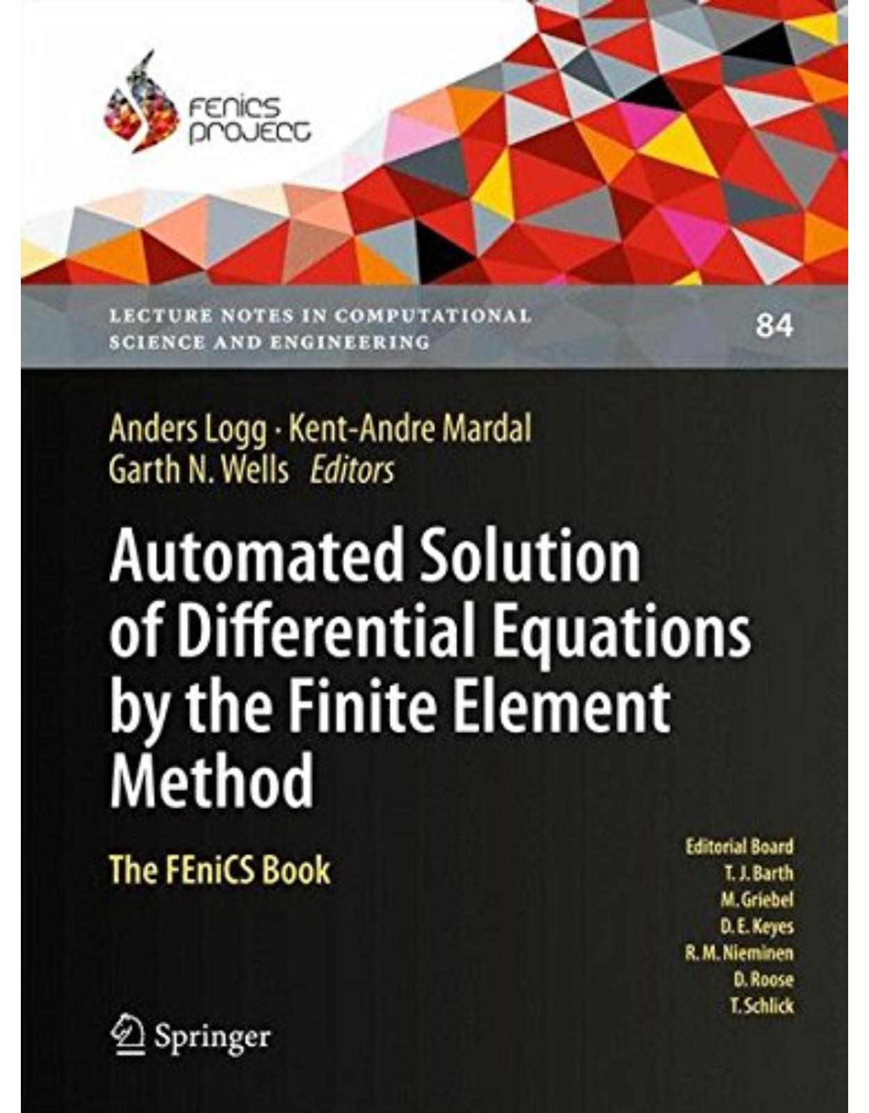Automated Solution of Differential Equations by the Finite Element Method