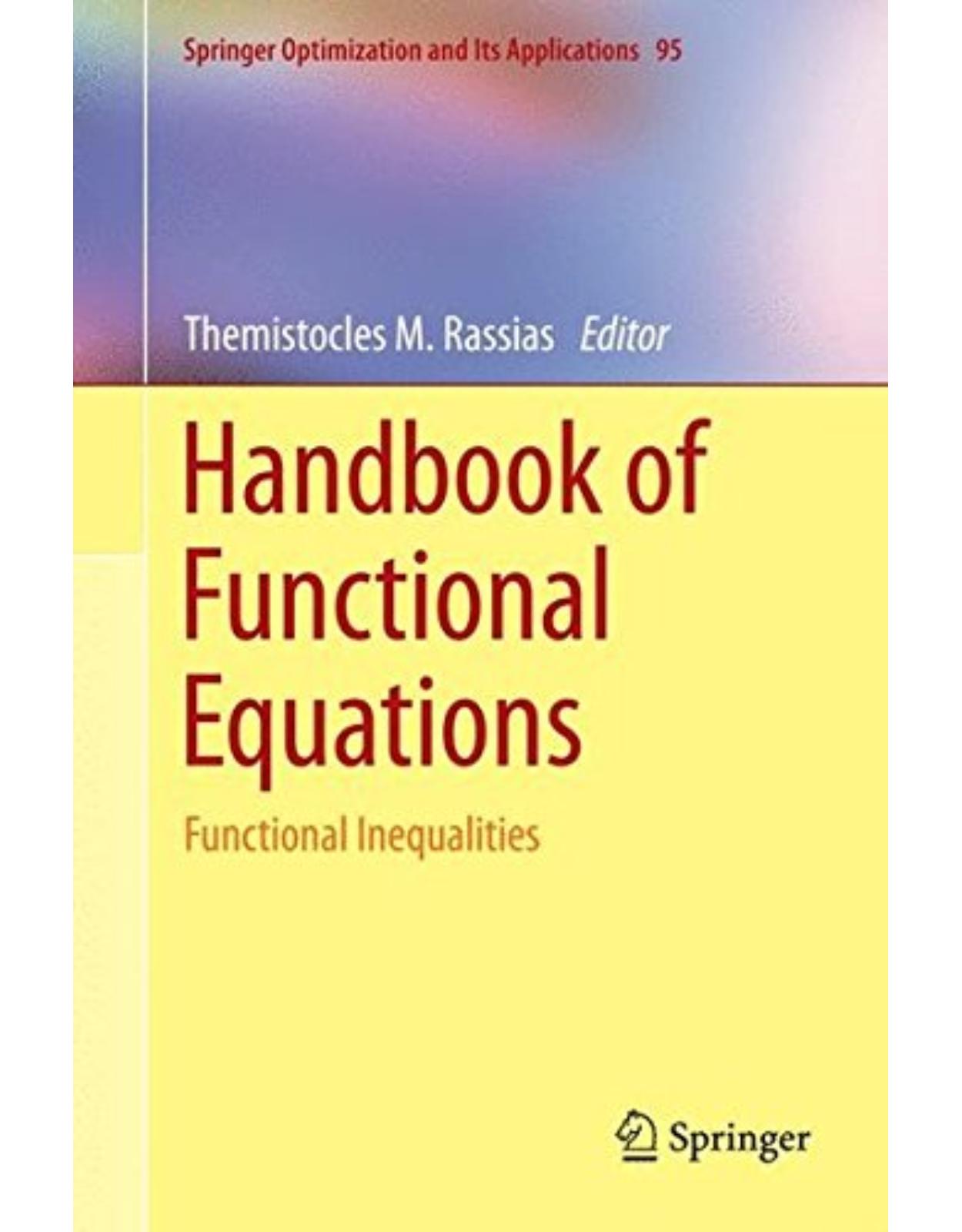 Handbook of Functional Equations: Functional Inequalities