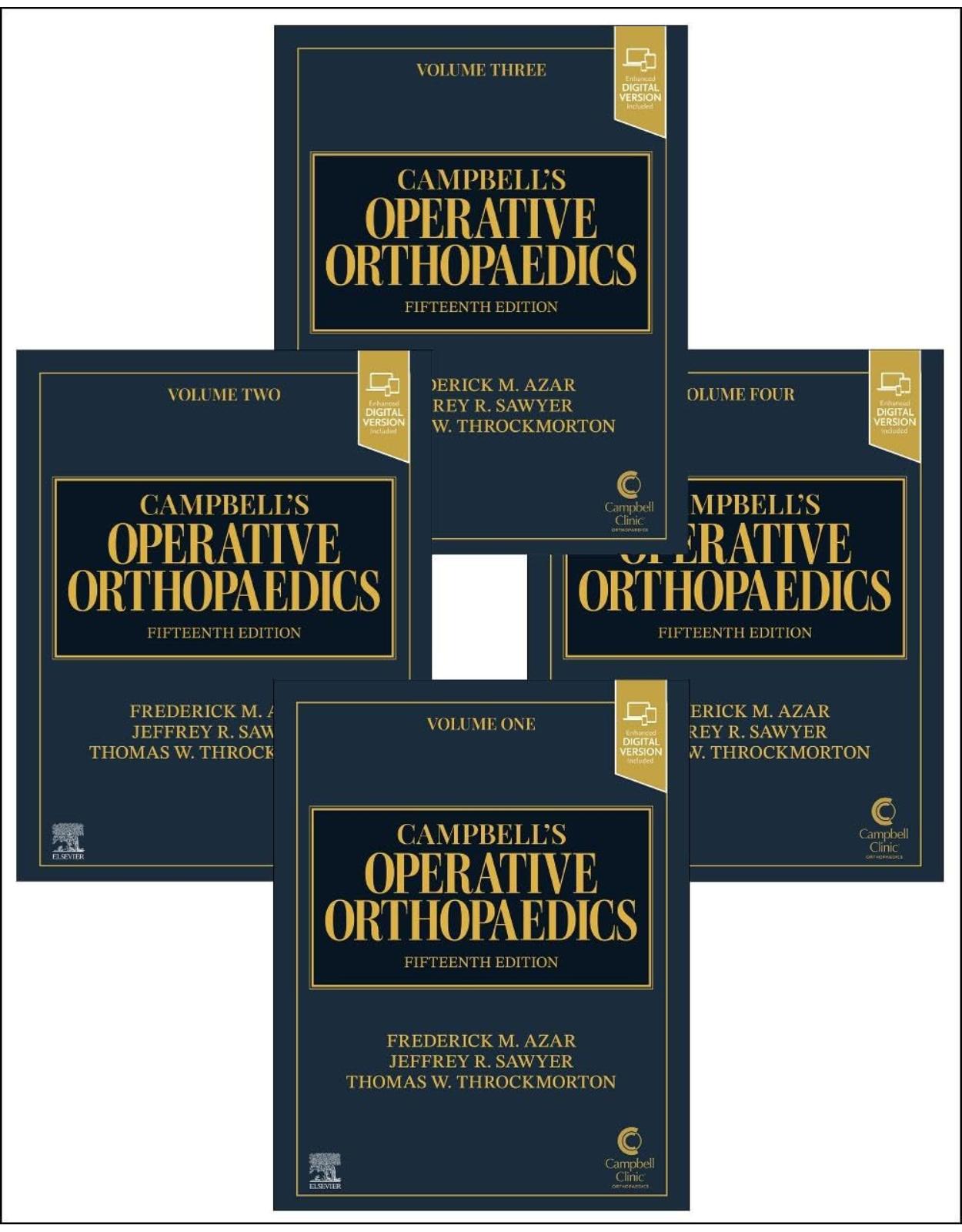 Campbell's Operative Orthopaedics, 4-Volume Set, 15th Edition