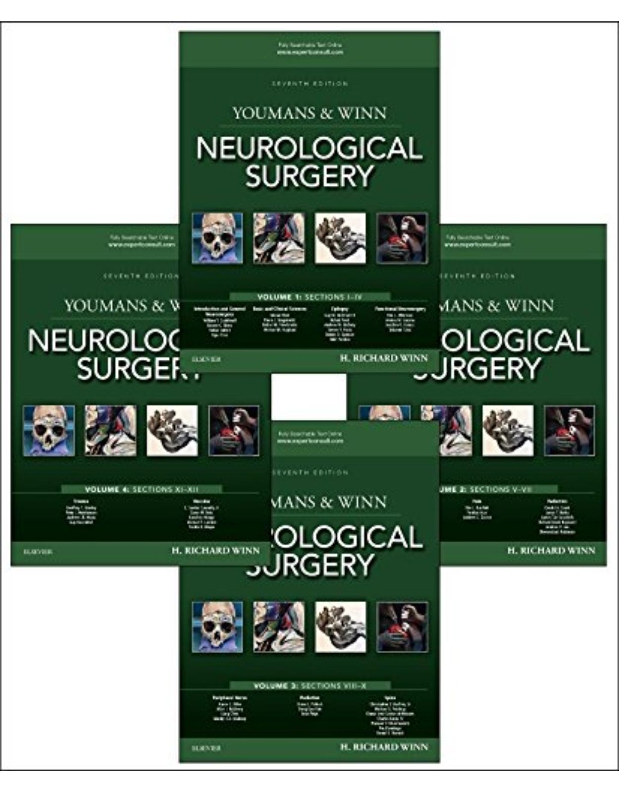 Youmans and Winn Neurological Surgery, 4-Volume Set, 7th Edition 