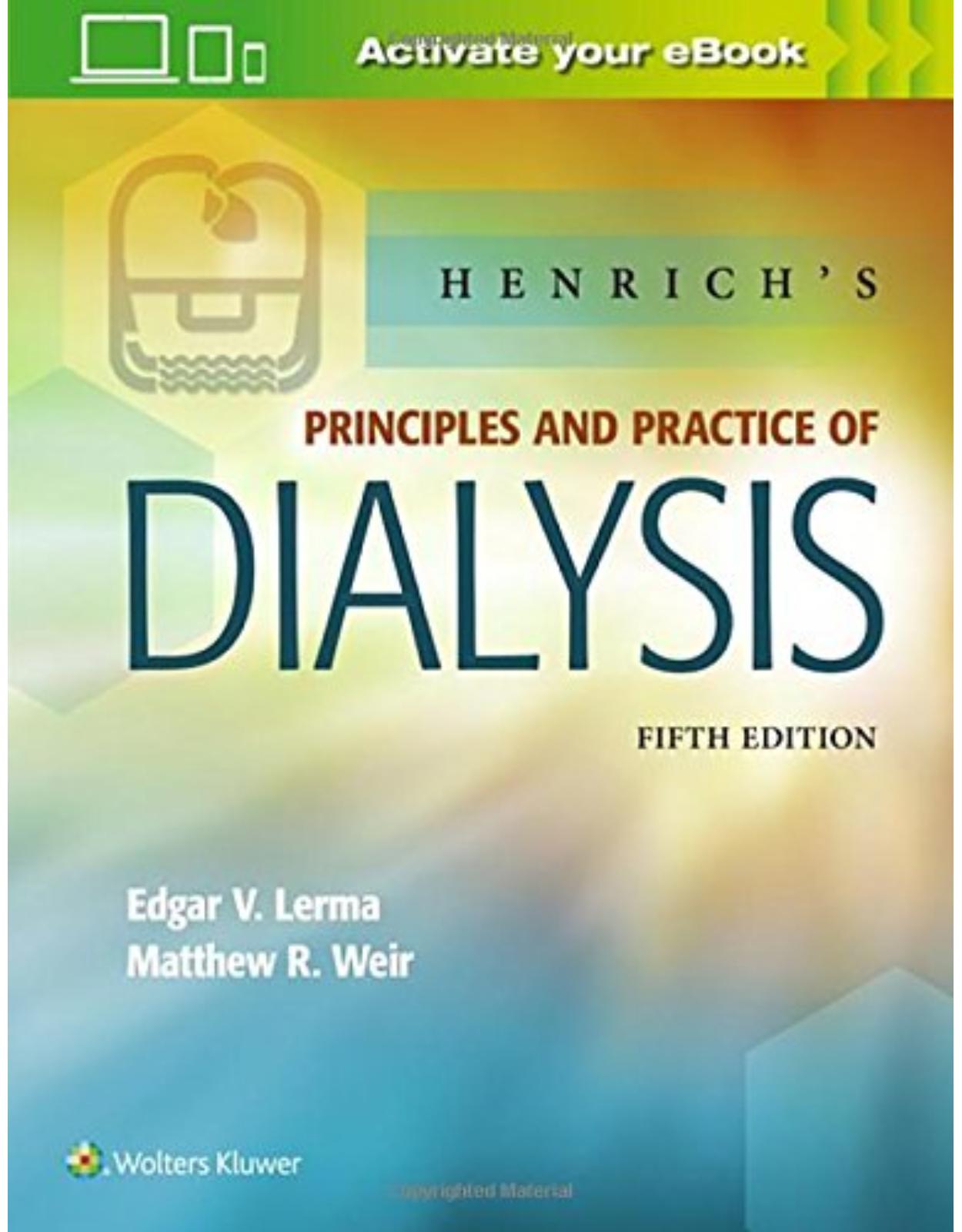 Henrich's Principles and Practice of Dialysis