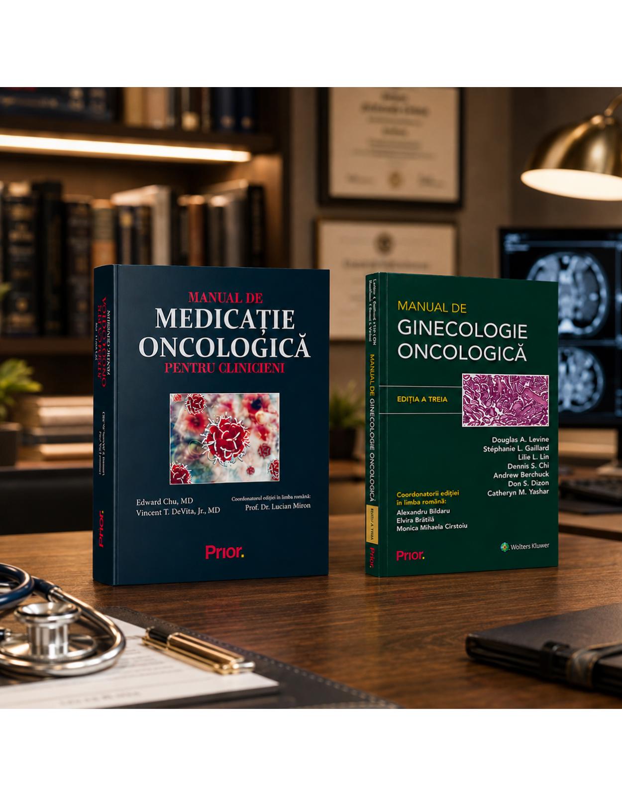 Pachet Ginecologie Oncologica si Medicatie Oncologica  2 manuale clinice pentru diagnostic si tratament