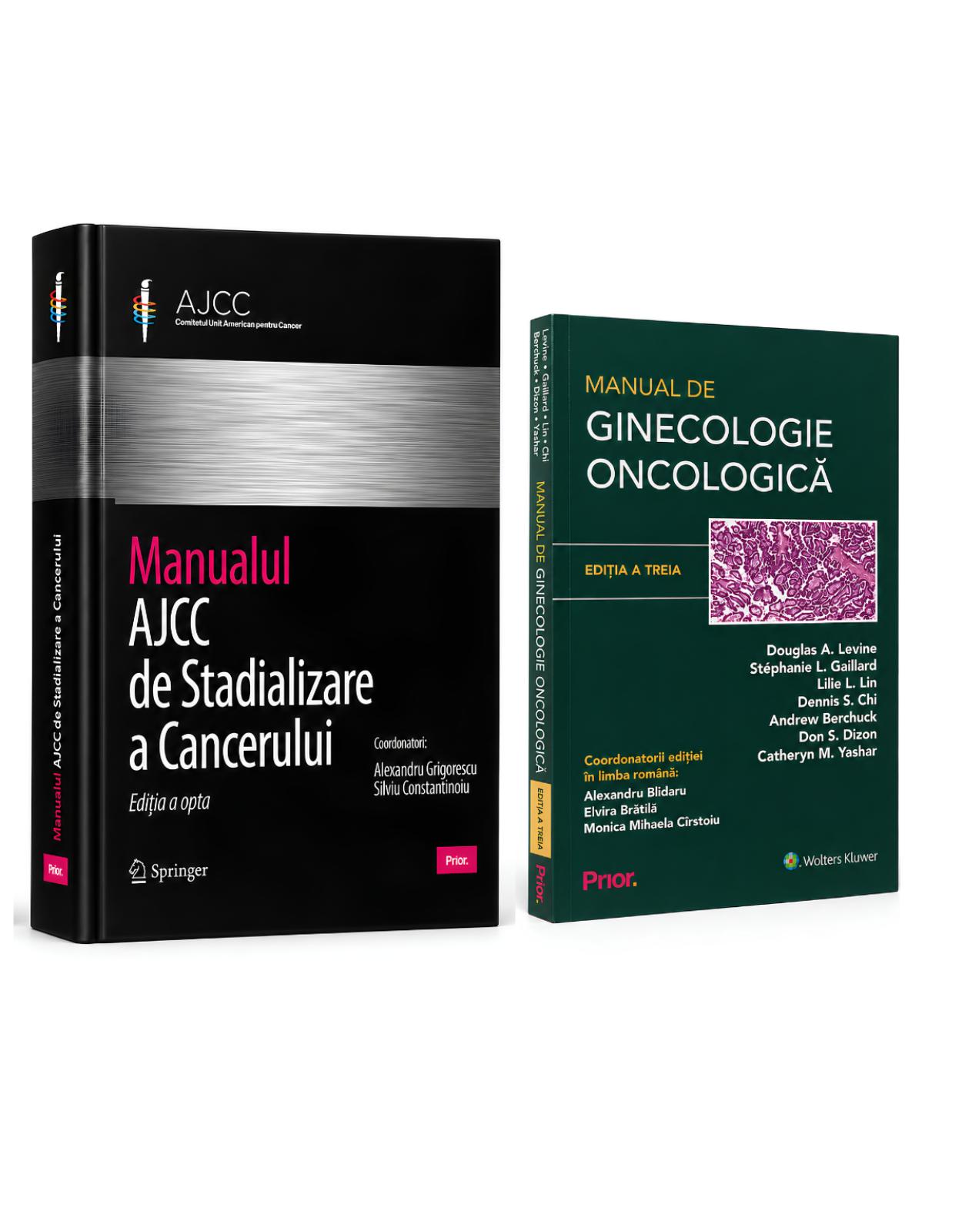 Pachet Oncologie Clinica  Manualul AJCC de Stadializare a Cancerului, Editia a VIII-a + Manual de Ginecologie Oncologica, Editia a III-a