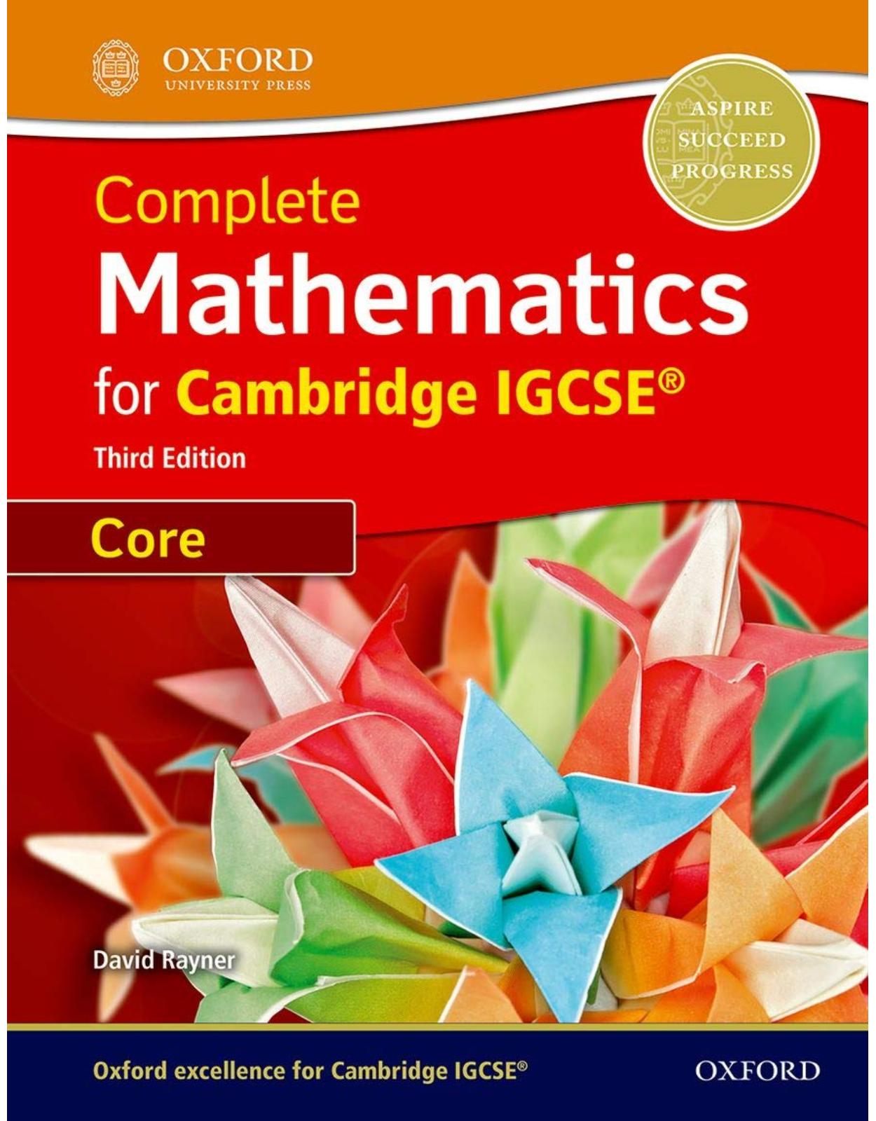 Core Mathematics for Cambridge IGCSE
