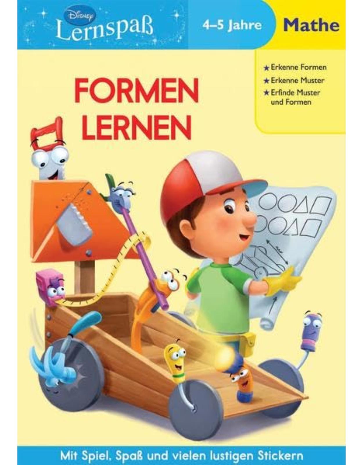 Disney Lernspaß mit Stickern. Formen Lernen: 4-5 Jahre Mathe