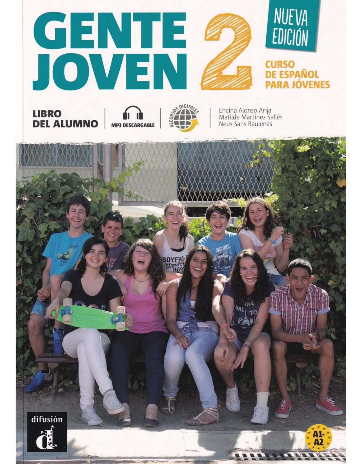 Gente Joven 2 - Nueva edicion: Libro del alumno + CD 2 (A1-A2) (Gente joven, 2)
