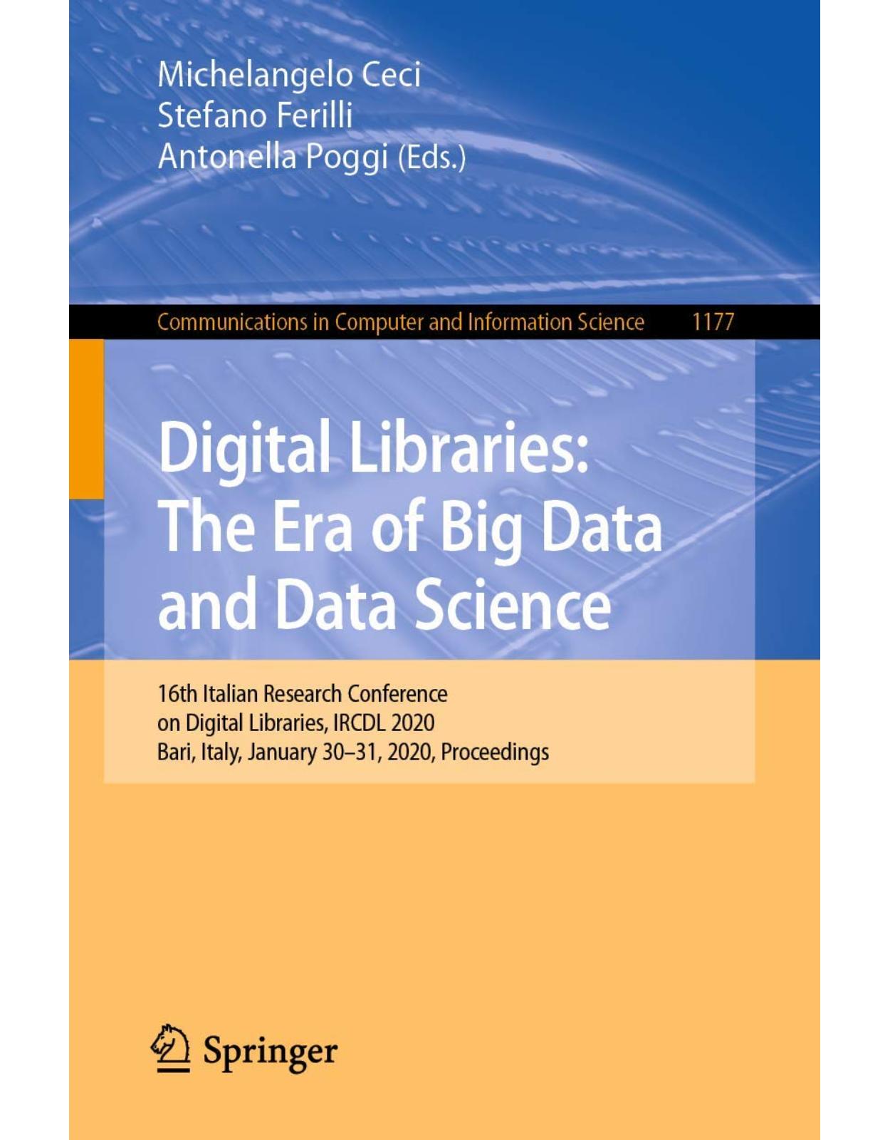 Digital Libraries: The Era of Big Data and Data Science