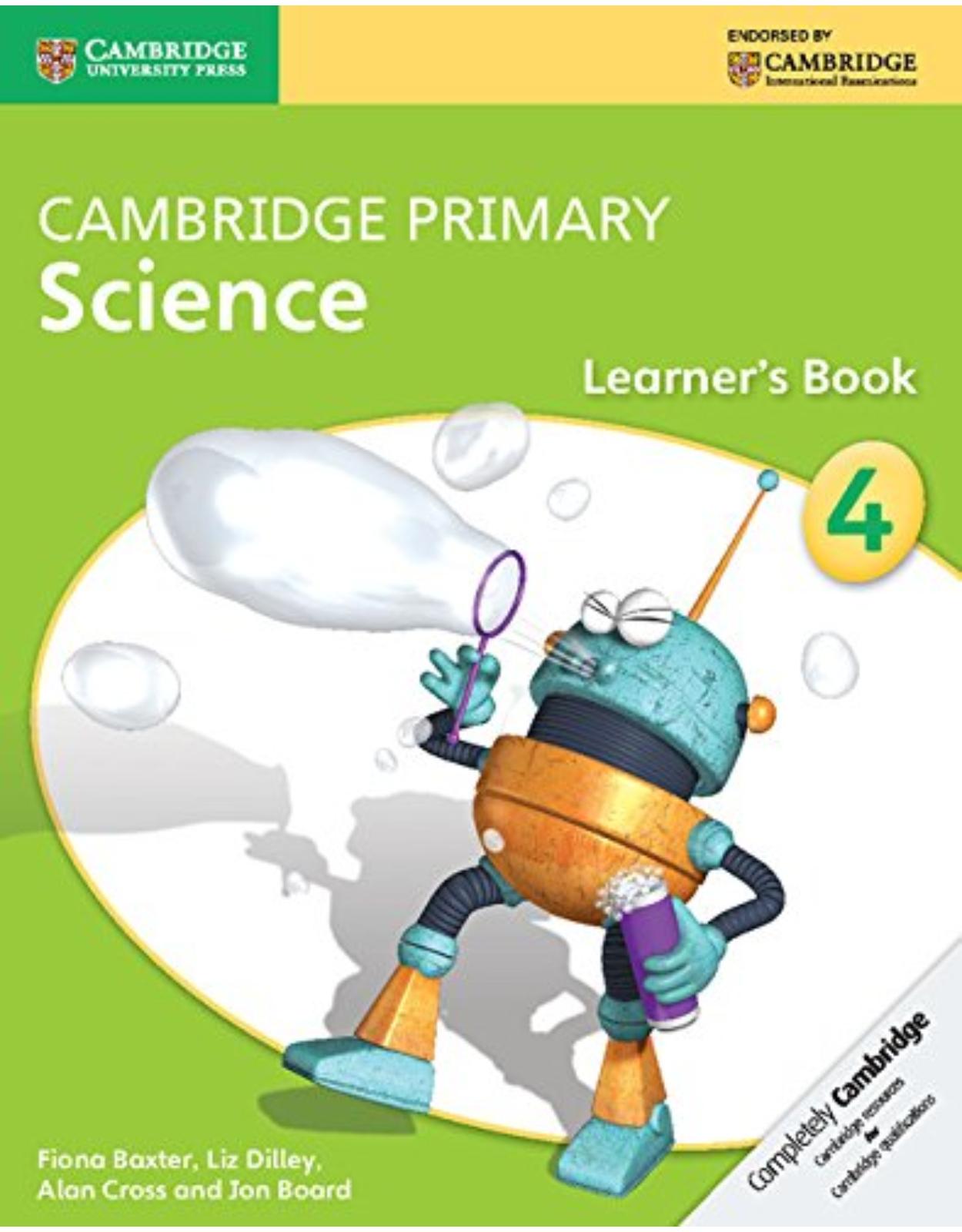 Cambridge Primary Science Stage 4 Learner's Book (Cambridge International Examinations)