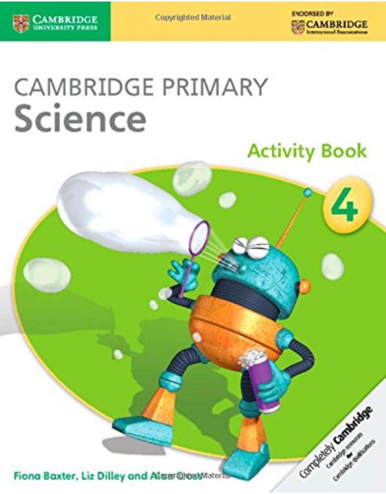 Cambridge Primary Science Stage 4 Activity Book (Cambridge International Examinations)